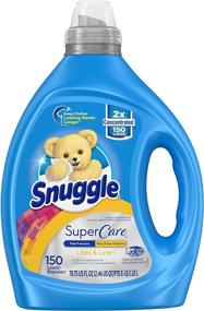 img 2 attached to 🌺 Snuggle SuperCare Жидкий кондиционер для ткани: Лилии и лен, удвоенная концентрация, 150 загрузок - идеальная мягкость для вашего белья.