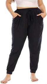 img 1 attached to Gboomo Womens Stretchy Sweatpants Pockets Women's Clothing for Lingerie, Sleep & Lounge