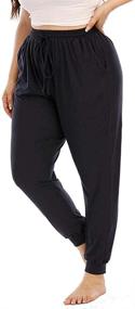 img 4 attached to Gboomo Womens Stretchy Sweatpants Pockets Women's Clothing for Lingerie, Sleep & Lounge