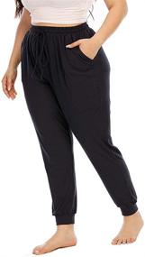 img 2 attached to Gboomo Womens Stretchy Sweatpants Pockets Women's Clothing for Lingerie, Sleep & Lounge