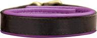 perris padded leather bracelet havana logo