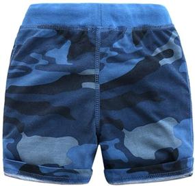 img 3 attached to 🩳 Blue Boys' Summer Camo Shorts - Ding Dong Clothing