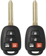 new keyless entry remote car key replacements - keyless2go hyq12bdm, hyq12bel (h chip, 2 pack) - improved seo logo