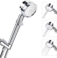 🚿 ultimate comfort handheld shower head with hose - detachable showerhead for relaxing rainfall massage with 3 spray settings, filter & holder - ideal for bathroom, men, women, baby, pet logo