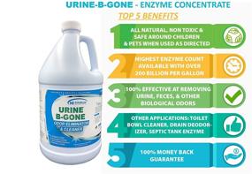 img 3 attached to 🧪 URINE-B-GONE Pro Enzyme Odor Eliminator | Over 200 Billion Enzymes per Bottle | Concentrated Formula | Complete Elimination