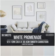 colorbok white promenade smooth cardstock, 12x12in - multi-colored - enhanced seo logo