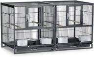 enhance your breeding experience with prevue pet products f075 hampton deluxe divided breeder cage logo