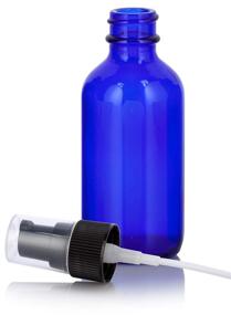 img 2 attached to 💙 Cobalt Glass Boston Treatment Bottle: Essential Travel Accessories for On-the-Go Wellness