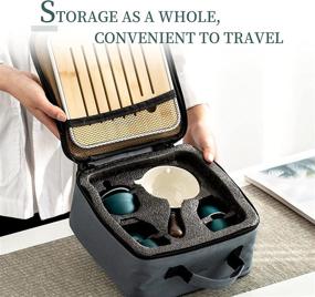 img 1 attached to Versatile Porcelain Portable Chinese Infuser: A Perfect Travel Companion