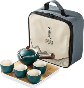 img 4 attached to Versatile Porcelain Portable Chinese Infuser: A Perfect Travel Companion