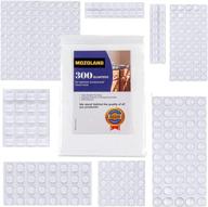 🔒 300 clear self-adhesive rubber bumpers pads - transparent noise-dampening buffer for doors, drawers, cabinets - mozoland логотип