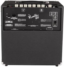 img 1 attached to 🔊 Fender Rumble 40 v3 Бас-комбоусилитель: Разблокируйте мощные басовые тона