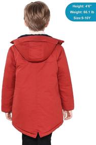 img 3 attached to 🧥 SOLOCOTE Boys Winter Coat - Heavyweight Warm Jacket with Hood, Sherpa Lining, Water Resistant, and Windbreaker Features