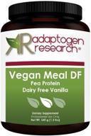 🌱 df vegan meal (paleosnack df) - pea protein supplement, north american farms, vanilla flavor, easy digestion - 540g plant protein powder logo