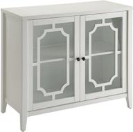🏬 acme furniture ac-97384 white cabinet - one size logo