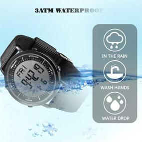 img 1 attached to 🕒 shifenmei Multifunction Digital Sports Watch - Daily Alarm, Hourly Chime, Stopwatch, 12/24H, Date, EL Backlight - Military Outdoor Waterproof Large Face Wristwatch for Men and Women