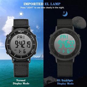 img 2 attached to 🕒 shifenmei Multifunction Digital Sports Watch - Daily Alarm, Hourly Chime, Stopwatch, 12/24H, Date, EL Backlight - Military Outdoor Waterproof Large Face Wristwatch for Men and Women