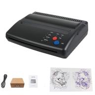🖨️ funwill tattoo transfer machine: professional a5 a4 thermal copier & stencil paper printer in black logo