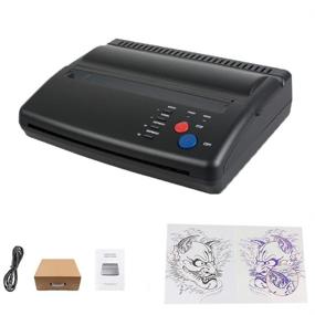 img 2 attached to 🖨️ Funwill Tattoo Transfer Machine: Professional A5 A4 Thermal Copier & Stencil Paper Printer in Black
