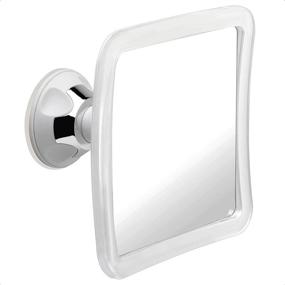 img 4 attached to 🪞 Advanced Fogless Shower Mirror with Upgraded Suction, Anti-Fog Coating, Shatterproof Surface, and 360° Swivel - Ideal for Seamless Shaving Experience, 6.3" x 6.3