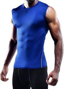 img 3 attached to 👕 Neleus Compression Black Men's Sleeveless Athletic Apparel