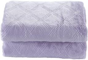 img 3 attached to CREVENT Lightweight Blanket Newborns Lavender
