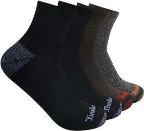 img 3 attached to 🧦 Timberland 4-Pack Comfort Quarter Multicolor Socks
