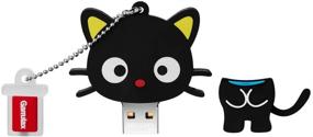 img 3 attached to 🐱 GARRULAX USB-накопитель, 32 ГБ милый животное USB 2.0 силиконовая флеш-память на память Thumb Drive - дизайн черной кошки