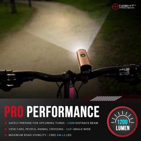 img 3 attached to 🚴 BX-1200 Rechargeable USB-C Bike Light Set - Powerful 1200 Lumens Front and Back Lights for Night Riding Bicycle Headlight & Tail Light