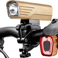 🚴 bx-1200 rechargeable usb-c bike light set - powerful 1200 lumens front and back lights for night riding bicycle headlight & tail light logo