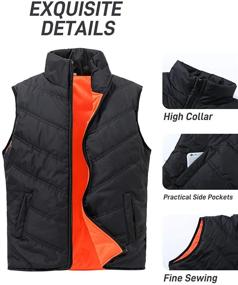 img 1 attached to SUNDAY ROSE Quilted Sleeveless Gilet Black Women's Clothing and Coats, Jackets & Vests