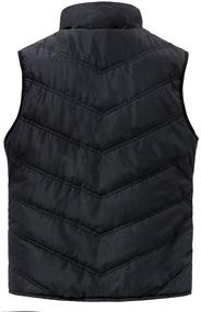 img 3 attached to SUNDAY ROSE Quilted Sleeveless Gilet Black Women's Clothing and Coats, Jackets & Vests