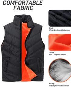 img 2 attached to SUNDAY ROSE Quilted Sleeveless Gilet Black Women's Clothing and Coats, Jackets & Vests