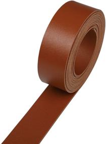 img 3 attached to 🔗 Picheng Double Sided Brown Smooth Leather Strip - 72 Inches Long (1 Inch Wide) | Perfect for Pet Collars, Traction Ropes, Belts, Handles, Watch Straps & More DIY Craft Projects!