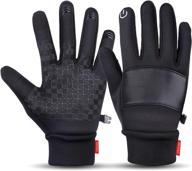 🧤 men and women's touchscreen winter gloves for running, hiking, and driving - 30°f logo