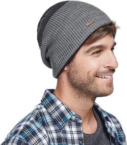 img 2 attached to 🧣 Warm Winter Beanie Hat: LETHMIK Fleece Lined Mens Knit Ski Skull Cap