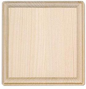 img 1 attached to 🔲 5-Inch Wooden Square Plaque by Darice - Model 9179-61