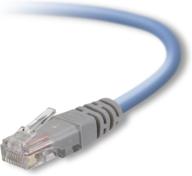 belkin 15-foot cat5e crossover networking cable (blue) логотип