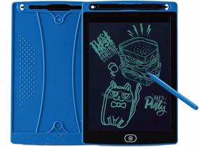 img 4 attached to 8.5inch Blue LCD Writing Tablet - Reusable Doodle Board and Drawing Pad for Kids and Adults