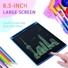 img 3 attached to 8.5inch Blue LCD Writing Tablet - Reusable Doodle Board and Drawing Pad for Kids and Adults