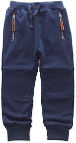 img 4 attached to Abalacoco Cotton Trousers Running Outdoor Boys' Clothing and Pants