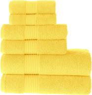 maura basics performance bath towels set - american standard size. soft, durable, long-lasting, and absorbent 100% turkish cotton towels set for bathroom with hanging loop logo