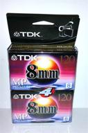 🎥 tdk premium grade 8mm video tape (4-pack): high-quality recording for legacy devices (discontinued by manufacturer) logo