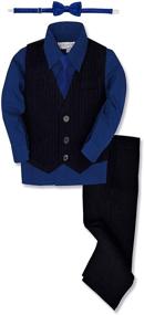 img 1 attached to Johnnie Lene Boys' Formal Dress Vest Set with Enhanced SEO