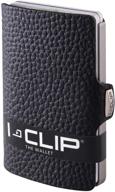 i clip gunmetal carbon wallet: streamlined minimalist design for effortless organization logo