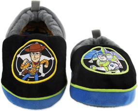 img 3 attached to Disney Toy Story Woody Buzz Toddler A-Line Slippers for Boys