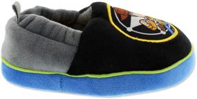 img 1 attached to Disney Toy Story Woody Buzz Toddler A-Line Slippers for Boys