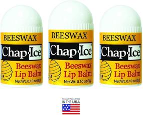 img 1 attached to 💋 Chap-Ice Premium Traditional Lip Balm for Chapped, Dry, or Windburned Lips - Beeswax Peppermint Flavor - Made in USA - 12 Mini Sticks (0.10oz/3g)