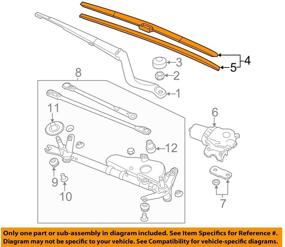img 1 attached to Genuine Honda 76630 T2F A01 Windshield Wiper