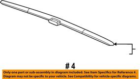 img 3 attached to Genuine Honda 76630 T2F A01 Windshield Wiper